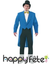 Frac gabardine bleu roy pour homme