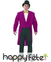 Frac gabardine bordeaux pour homme