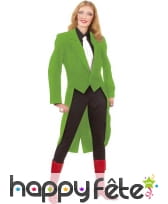 Frac gabardine verte pour femme