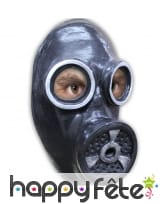 Faux masque à gaz en latex