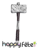 Faux marteau viking tête argenté de 60cm