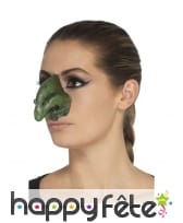 Faux nez vert de sorcière en latex, image 1