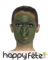 Faux nez vert de sorcière en latex, image 2