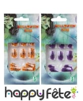 Faux ongles toiles d'araignées