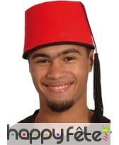 Fez rouge en feutrine