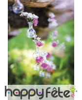 Fiole ronde en verre de 2,5 x 6 x 7,5 cm, image 1