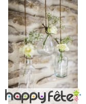 Fiole ronde en verre de 2,5 x 6 x 7,5 cm, image 2