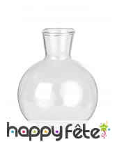 Fiole ronde en verre de 2,5 x 6 x 7,5 cm