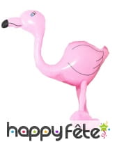 Flamant rose gonflable de 60 cm, image 2