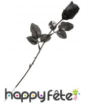Fausse rose noire de 35cm