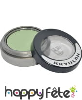 Fard sec mat compact vert paupieres et joues