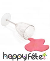 Fausse tâche de vin rouge, farce attrape