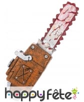 Fausse tronçonneuse tâchée de sang, 53cm