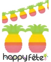 Guirlande ananas colorés de 4m