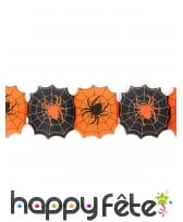 Guirlande araignées sur leur toile, 240cm