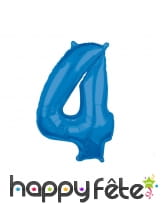 Grand ballon chiffre bleu, 43 x 66 cm, image 5