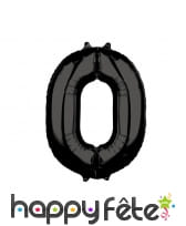 Grand ballon chiffre noir, 43 x 66 cm, image 1