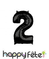 Grand ballon chiffre noir, 43 x 66 cm, image 3