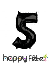 Grand ballon chiffre noir, 43 x 66 cm, image 6