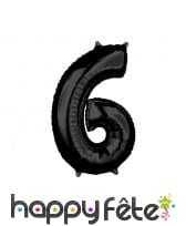 Grand ballon chiffre noir, 43 x 66 cm, image 7