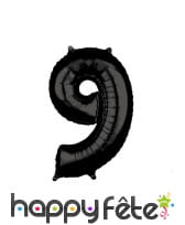 Grand ballon chiffre noir, 43 x 66 cm, image 10