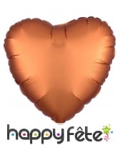 Grand ballon coeur en alu couleur unie de 43 cm, image 2