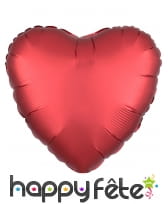 Grand ballon coeur en alu couleur unie de 43 cm, image 3
