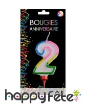 Grande bougie chiffre pour anniversaire, image 3