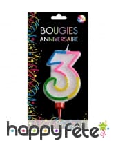 Grande bougie chiffre pour anniversaire, image 4