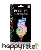Grande bougie chiffre pour anniversaire, image 6