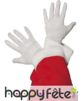 Gants blanc de père noel
