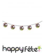 Guirlande ballons de foot pour coupe du monde