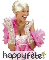 Gants blancs en dentelle