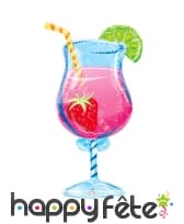 Grand ballon en forme de cocktail