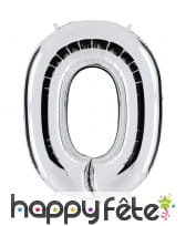 Grand ballon en forme de lettre argentée, image 15