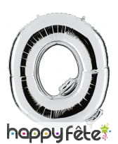 Grand ballon en forme de lettre argentée, image 17