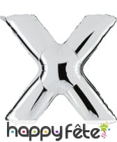 Grand ballon en forme de lettre argentée, image 24