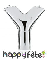 Grand ballon en forme de lettre argentée, image 25