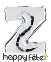 Grand ballon en forme de lettre argentée, image 26