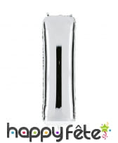 Grand ballon en forme de lettre argentée, image 9