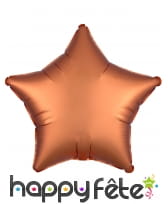 Grand ballon étoile en alu couleur unie de 43 cm, image 2