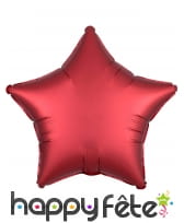 Grand ballon étoile en alu couleur unie de 43 cm, image 3