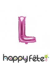 Grand ballon lettre Fuchsia, image 12