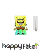 Grand bob l'éponge en carton plat