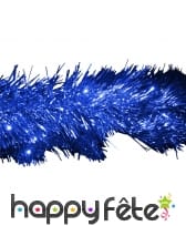 Guirlande chenille bleue de 16cm x 10m