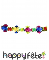 Guirlande colorée de fleurs en papier, image 1