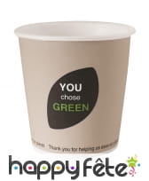 Gobelet compostable en carton biodégradable