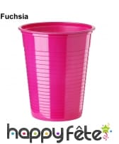 Gobelets colorés en plastique de 20cl, image 3