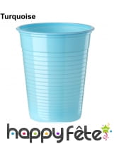 Gobelets colorés en plastique de 20cl, image 7