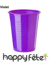 Gobelets colorés en plastique de 20cl, image 8